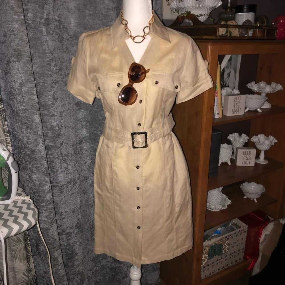 Appraisal khaki colored dress size 10 NWT